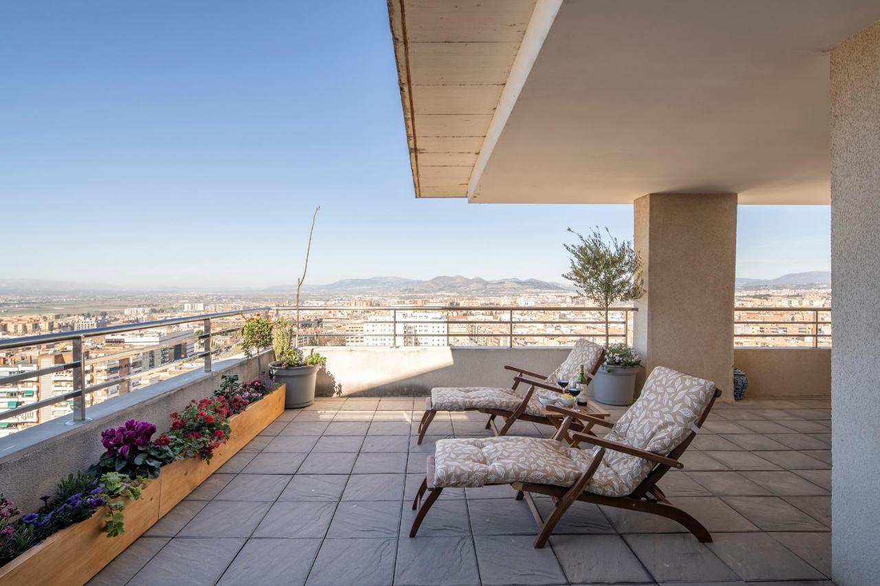Atico Top Granada, Penthouse, 18-19Th Floor, City Centre, Views, Terrace, Free Parking Exterior foto